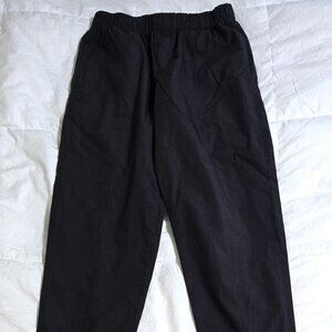Sayaka Davis 4 black cotton cropped pull-on pants Designer